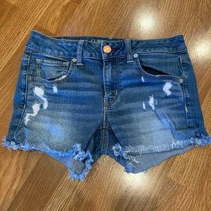 EUC American Eagle MIDI Denim Shorts Size 8